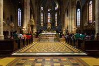 Mass in the cathedral of town Zagreb, Croatia