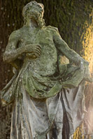 St Jerome statue in park of town Cakovec, Medimurje, Croatia