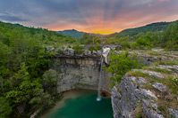Waterfall Sopot at sunset, Istria, Croatia