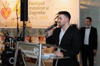 Florian Knezevic was the host of olive oil festival in Zagreb 2019, Croatia