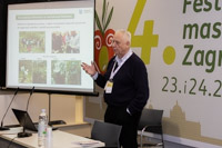 One of many lectures and workshops held on Olive festival in Zagreb 2019, Croatia