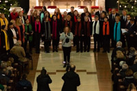 Christmas concert of academic choir Vladimir Prelog in church Basilica of the Heart of Jesus in Zagreb 2019/Croatia