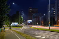 Road illumination of Zagreb avenue, Zagreb/Croatia