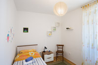 Spavaća soba apartmana Ivanov u mjestu Poljana na otoku Ugljanu, Dalmacija/Hrvatska