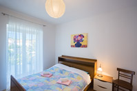 Sleeping room of apartment Ivanov in place Poljana on island Ugljan, Dalmatia, Croatia