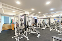 Gym at the Roo Rooms hotel, Zagreb/Croatia
