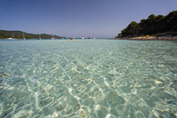Popular beach Saharun on island Dugi Otok in Dalmatia, Croatia