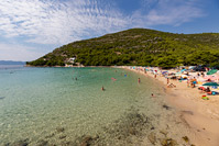 Famous beach Prapratno on peninsula Peljesac, Dalmatia, Croatia