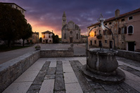 Small place Savicenta at dawn, Istria, Croatia
