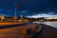 Town Split in sunrise, Croatia