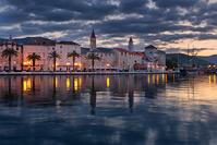 Trogirska obala u svitanje, Trogir/Dalmacija, Hrvatska